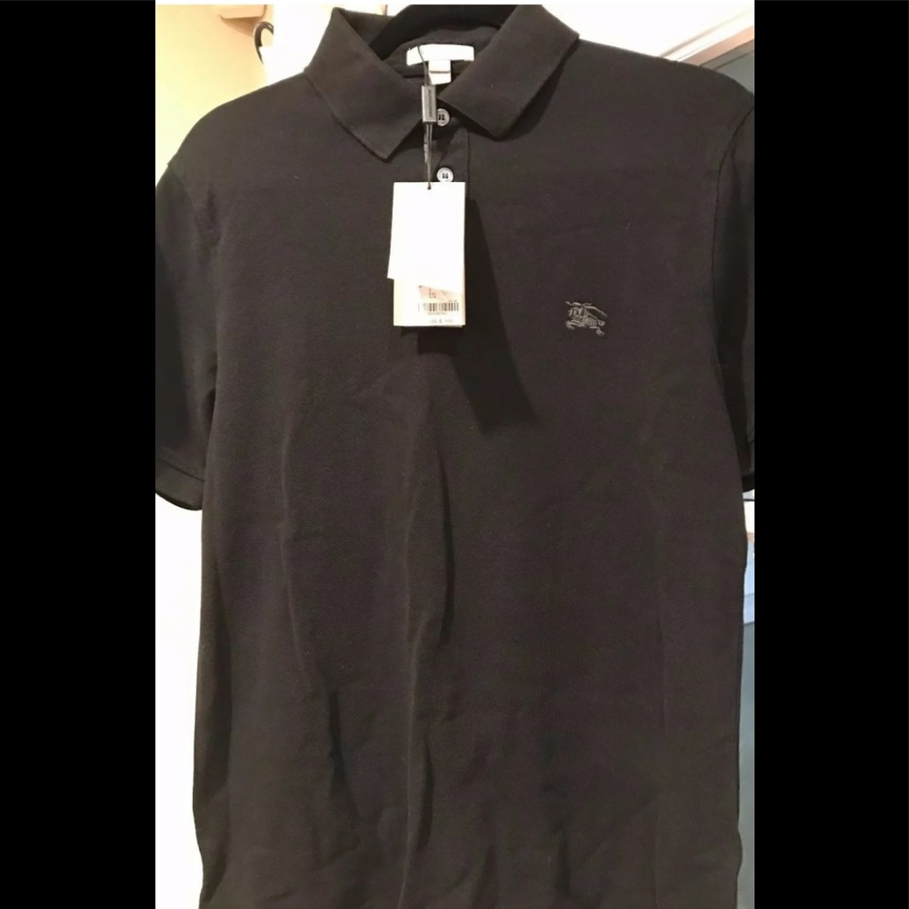 Men’s Brit “Burberry” Black Polo Shirt S/P size